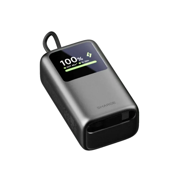Sharge HyperTower 45 Power Bank ( 45W, 10K,Built-in Cable)