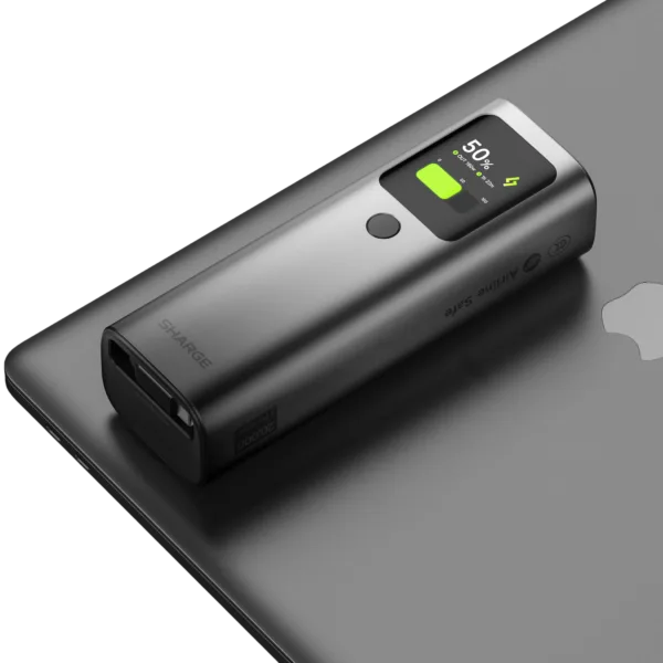 Sharge HyperTower 165 Laptop Power Bank(165W, 20K, Built-in Cable)