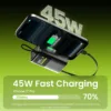 Sharge HyperTower 45 Power Bank ( 45W, 10K,Built-in Cable)