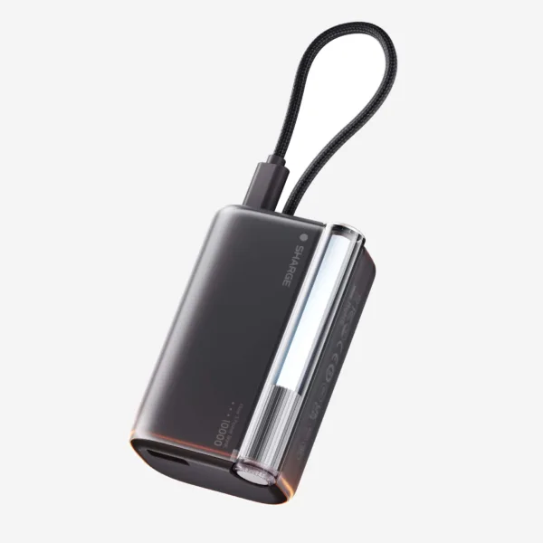 SHARGE Flow 3 Power Bank (45W, 10K, Built-in Cable)