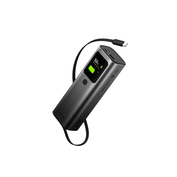 Sharge HyperTower 165 Laptop Power Bank(165W, 20K, Built-in Cable)