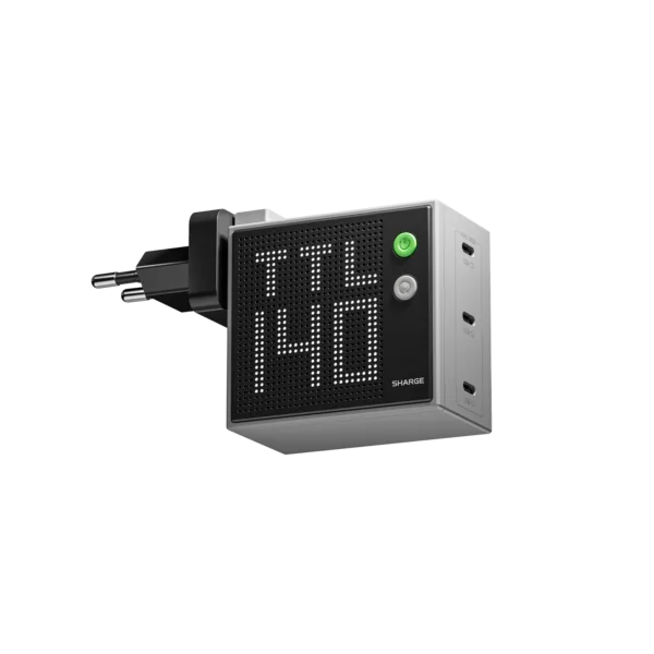 SHARGE Pixel 100 / 140 GaN Charger (67/100/140W, 3 Ports,Dot-Matrix Display)