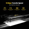 SHARGE Disk Pro( 5-in-1, 10Gbps, Up to 4TB,Active Cooling)