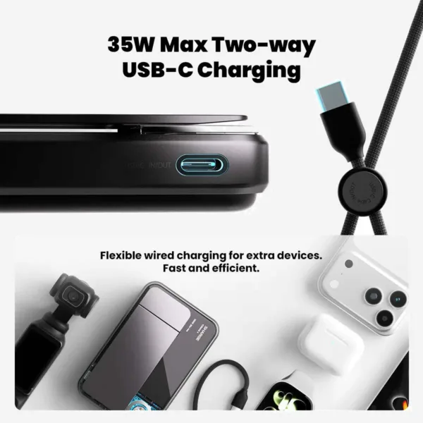 SHARGE ICEMAG 3 Power Bank(35W, 10K, Qi2.2 25W, Built-in Cable)