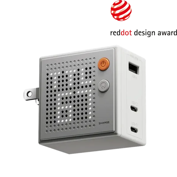 SHARGE Pixel 100 / 140 GaN Charger (67/100/140W, 3 Ports,Dot-Matrix Display)