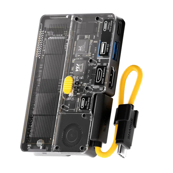 SHARGE Disk Pro 2 (6-in-1 Hub，Swappable SSD，Active Cooling Fan)