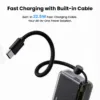 Sharge Flow 2 Power Bank(22.5W, 10K,Built-in Cable)