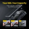 SHARGE Disk Pro 2 (6-in-1 Hub，Swappable SSD，Active Cooling Fan)