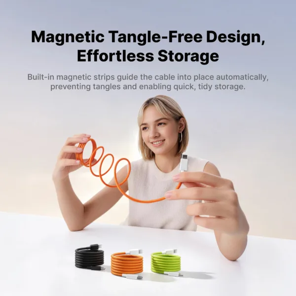 Sharge MagLoop C to C Cable(240W,3.28ft,Magnetic Cable)
