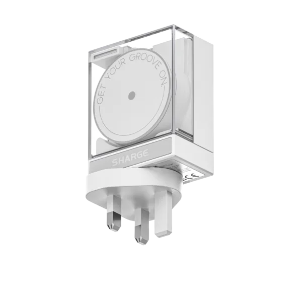 SHARGE Retractable 65 Charger ( 65W,2 Ports,Built-in Retractable Cable)