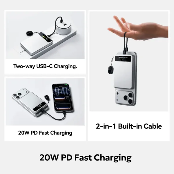SHARGE VisionMag Power Bank (5K.20W.  Smart Device Recognition)