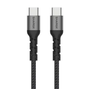 SHARGE Braided C to C Cable (240W, 4.92ft)