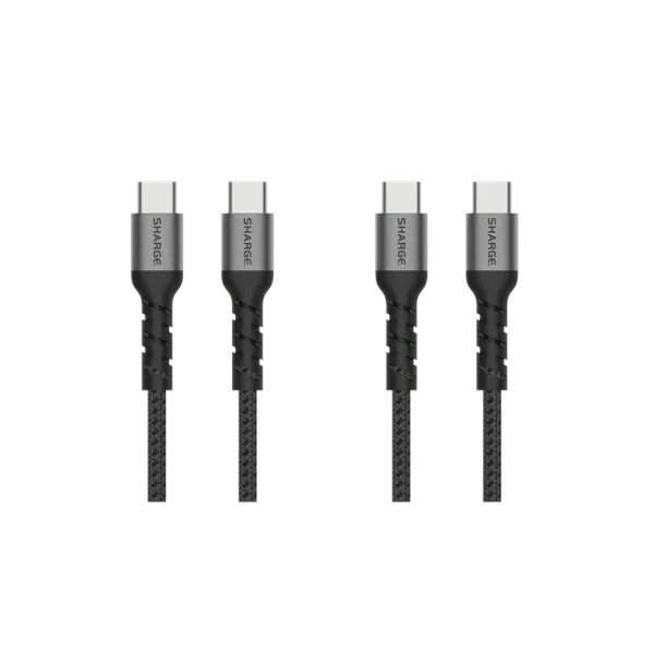 【2-Pack】Braided C to C Cable