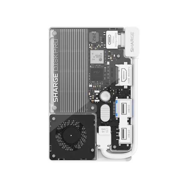 SHARGE Disk Pro( 5-in-1, 10Gbps, Up to 4TB,Active Cooling)