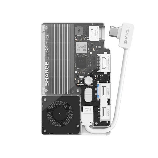 SHARGE Disk Pro( 5-in-1, 10Gbps, Up to 4TB,Active Cooling)