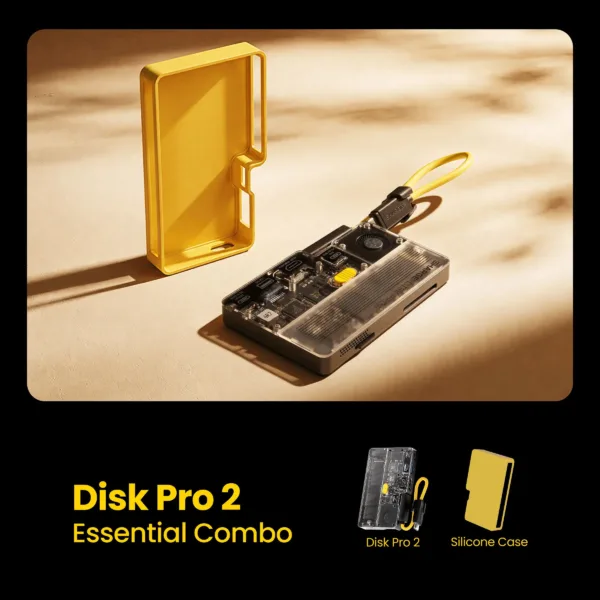 SHARGE Disk Pro 2 (6-in-1 Hub，Swappable SSD，Active Cooling Fan)