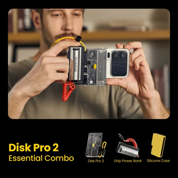 SHARGE Disk Pro 2 (6-in-1 Hub，Swappable SSD，Active Cooling Fan)