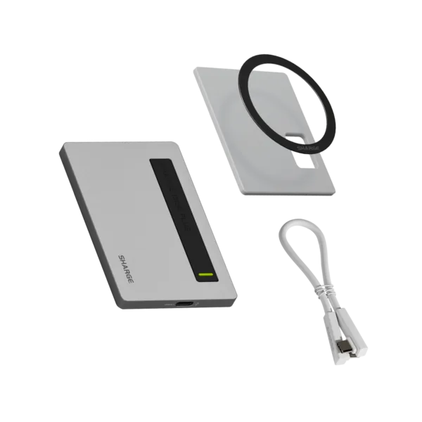 SHARGE Disk Plus (0.24"thin, 10Gbps, 4TB, Built-in USB-C Cable)