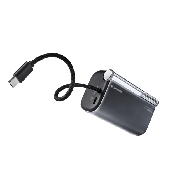 SHARGE Flow 3 Power Bank (45W, 10K, Built-in Cable)