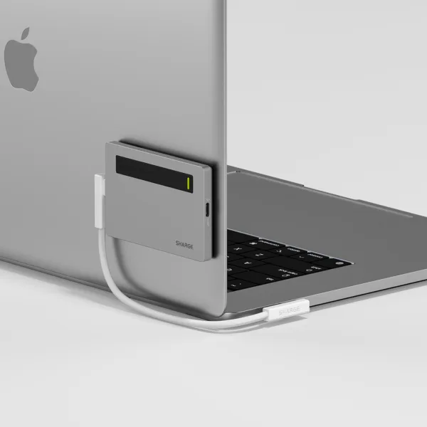 SHARGE Disk Plus (0.24"thin, 10Gbps, 4TB, Built-in USB-C Cable)