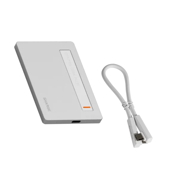 SHARGE Disk Plus (0.24"thin, 10Gbps, 4TB, Built-in USB-C Cable)
