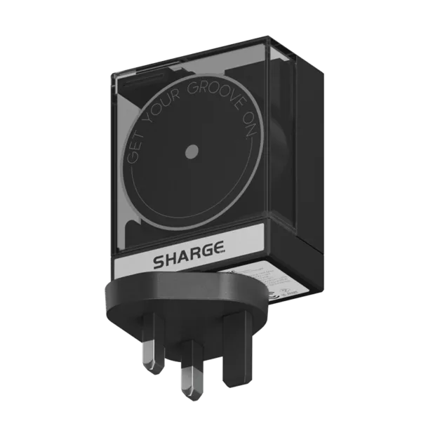 SHARGE Retractable 65 Charger ( 65W,2 Ports,Built-in Retractable Cable)