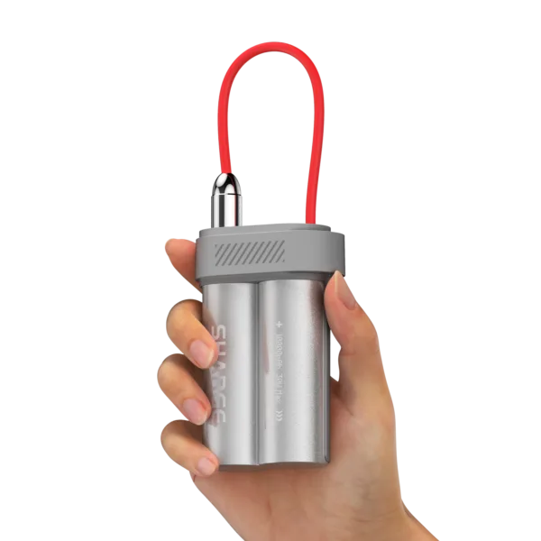 SHARGE Pouch Mini Power Bank (30W, 10K,Built-in Cable)